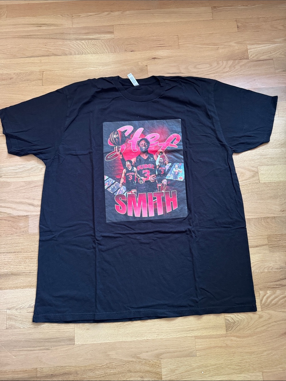 Shep Smith Basketball Men’s 3XL Black Graphic T-Shirt American Apparel
